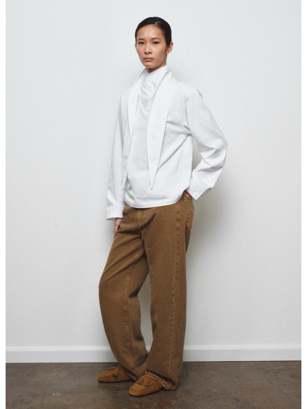 ✨SALE✨ ZARA HEAVY COTTON T-SHIRT WITH TIES ✨SALE✨